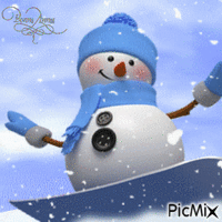 Bonne année - neigeux - Безплатен анимиран GIF
