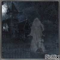 Haunted house - GIF animé gratuit