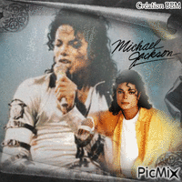 Michael Jackson par BBM animowany gif