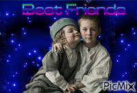 Best friends GIF animé