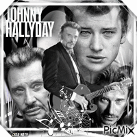 Johnny Hallyday 🎼🌹 GIF animé