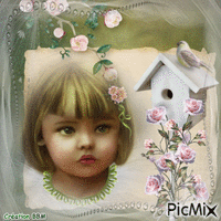 Petite fille par BBM animált GIF