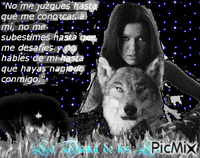 la dama  de los lobos - Nemokamas animacinis gif