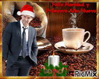 Un buen cafe en Navidad - Ingyenes animált GIF