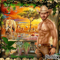 Its a beautiful morning. Have a nice day. Man in Africa - Free animated GIF