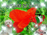 AUGURI 25 APRILE - Darmowy animowany GIF