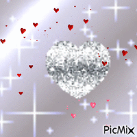 Le cœur gris - Zdarma animovaný GIF