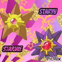 Starmie and Staryu GIF animé