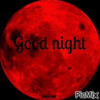 Good night  red moon