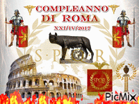 ROMA  Conpleanno - GIF animado gratis