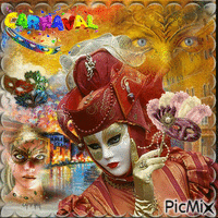Masque de Carnaval - Bezmaksas animēts GIF