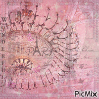 Pink Paris - GIF animé gratuit