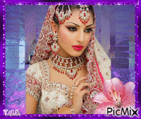 Indian princess - GIF animate gratis