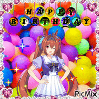 Daiwa Scarlet Happy Birthday анимирани ГИФ