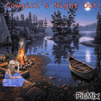 Cowgirl's Night Out анимиран GIF