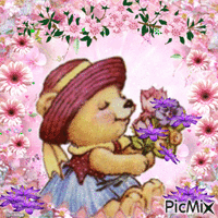 take time to smell the flowers animowany gif