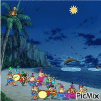 Playa animovaný GIF