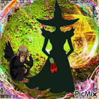 wicked witch κινούμενο GIF
