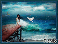 Sirens of the Sea.💙 animirani GIF