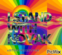 #I Stand With Novak Animated GIF