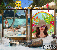 Sun and Sand - Gratis animerad GIF