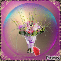 bouquet animovaný GIF