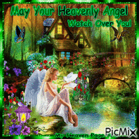 May Your Heavenly Angel Watch Over You! - Gratis animerad GIF
