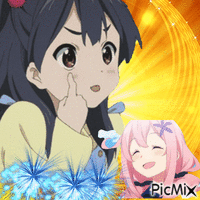 Anime barátság - GIF animasi gratis