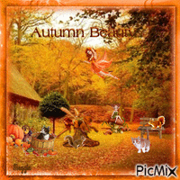 autumn beauty animovaný GIF
