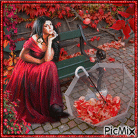 automne rouge - Бесплатный анимированный гифка