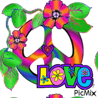 Hippie Love - Бесплатный анимированный гифка
