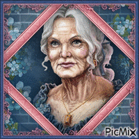 Modern Elderly Woman-RM-02-23-23 GIF animé