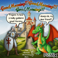 A Dragon's Morning Gif Animado