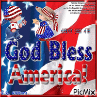 God Bless America - GIF animé gratuit