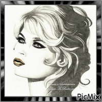 Brigitte Bardot animēts GIF