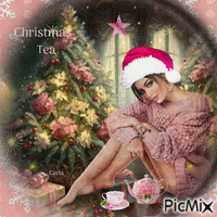 Christmas Tea анимированный гифка