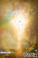 Jesus spreading Love and Light - GIF animasi gratis