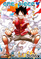 one piece luffy diseced - GIF animate gratis