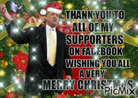 Trump Merry Christmas - GIF animate gratis