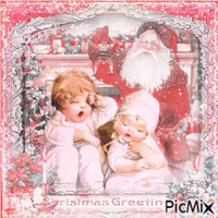 Santa Visit's on December 24 - GIF animé gratuit