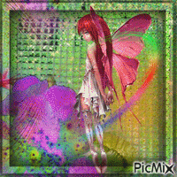 garden fairy анимированный гифка