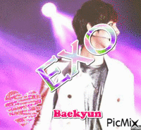 Baekyun EXO - Δωρεάν κινούμενο GIF