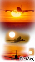le couche d'avion animasyonlu GIF