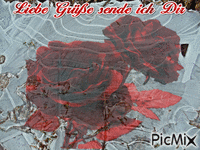 Rosengrüße - Gratis geanimeerde GIF