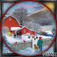 Winter on the Farm-RM-01-21-23 - Безплатен анимиран GIF
