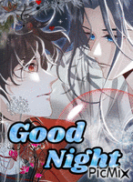 Good night kiss animovaný GIF
