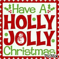 Holly Jolly Christmas - Gratis animerad GIF