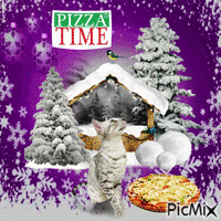 Pizza Time animuotas GIF