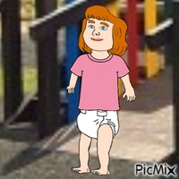Baby at playground animovaný GIF