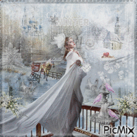 Winter wonderland wedding - Бесплатный анимированный гифка